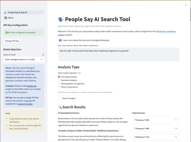 People Say AI Homepage